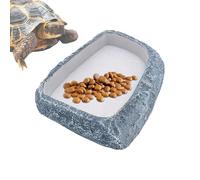 Reptile Water Bowl, Bearded Dragon Water Bowl, Reptile Terrarium, Food Feeding Bowl, Corner Armor Accessories for Desert, Tropical Turtle, Bearded Dragon