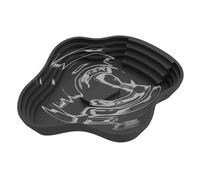 Reptile Water Bowl:Driveway Pool with Shallow Ramp, Ceramic Dish No , Pet Habitat Decor Easy to Clean, Hydration Basin for Frog Lizard Drag