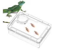 Reptile Water Bowl - Feaux Reptile, Feeding Bowl With Calcium Powder Grid | Habitat Disruption Anti-Escape Feeding Bowl, Amphibian Habitat Feeders Widely Ut