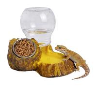 Reptile Water Bowl, Feeding and Drinking Bowl for Reptiles - Water and Food Bowl for Leopard Geckos - For Land Turtles, Snakes, Bearded Dragons, Lizards, Leopard Geckos, Chameleons, Water Schil