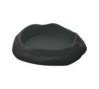 AWHAO Reptile Water Bowl, Terrarium Decor, Small Corner Feeding Bowl, Feeding Bowl for Amphibians, Turtles, Geckos, Chameleons, Horned Frogs, Gray