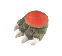 Reptile Water Bowls Dinosaur Claw Shape Terrarium Bowls for Eyelash Horned Lizard Snake Horned Frog Food or Drinking Bowls Reptile Landscaping Accessories (S)