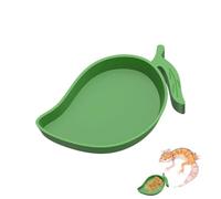 Reptile Water Dish | 3D Printing Leaf-Shaped Feeding Dish | Tortoise Habitat Accessories - for Pet Lizard Leopard Gecko Chameleon Tortoise Snake Frog Spider Habitat Terrarium Tank Cage Enclosure