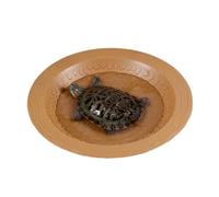 Reptile Water Dish Food Bowl - Tortoise Water Dish, Shallow Reptile Feeder, Reptile Feeding Dish | Bathing Pool, Amphibians Habitat Accessories, Pet Supplies for Gecko Snake Bearded Dragon