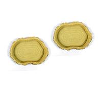 Reptile Water Dish Food Bowl,Worm Feeder Large,2pcs Feeding Pets Plate Breeding Tray Vivarium Gecko Snake Pet resin lizard