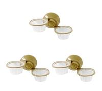 Reptile Water Dish Food Bowl,Worm Feeder Large,3pcs Accessories crested gecko Feeding reptichip