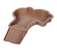 Reptile Water Dish, Large Simulation Tortoise Water Dish, Decorative Plastic Reptile Bathing Pool with Ladder for Lizard Gecko Turtle