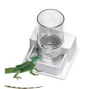 Reptile Water Dispenser, Automatic Removable Reptile Bowl, Lizard Water Bowl and Snakes Feeding Bowl for Terrarium, for Terrarium, Habitat, Gecko, Hermit Crab, Amphibians