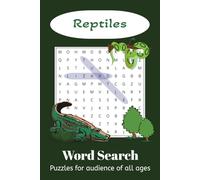 Reptile Word Search puzzle: Word Searches with Easy to Read Print about reptiles & other cold blooded crawlies! | 6x9 inches, 110 Pages | 50+ Puzzles ... Gift for Vacations, Holidays, and Pass Times.