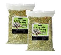 Reptile World 2 x Tortoise Edible Bedding 10 Litre - Leaves, Flowers, Grass