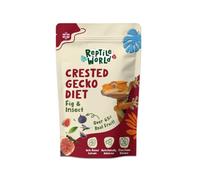 Reptile World Crested Gecko Diet 60g - Fig & Insect | Complete Powder Formula | Over 65% Real Fruit | Enriched with Calcium | High Protein Blend | Made in the UK