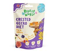 Reptile World Crested Gecko Diet - Fig & Honey 60g | Complete Powder Formula | Over 65% Real Fruit | Enriched with Calcium | High Protein Blend | Made in the UK