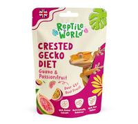 Reptile World Crested Gecko Diet - Guava & Passionfruit 60g | Complete Food for Geckos, All Natural, Over 65% Real Fruit, Made in the UK