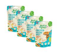 Reptile World Crested Gecko Diet - Tropical Fruit 60g x 4 | Complete Food for Geckos, All Natural, 65% Real Fruit, Made in the UK