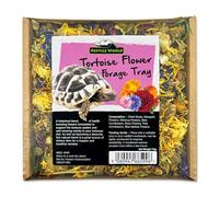 Reptile World Flower Forage Tray 70g | 100% Natural Botanical Enrichment for Tortoises, Healthy Tortoise Treat