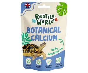 Reptile World Tortoise Calcium Powder 100g, Calcium with Botanical Herbs & Bee Pollen