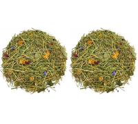Reptile World Tortoise Edible Bedding 100g | Dried Readi Grass, Flowers & Leaves, Botanical Bedding Food (Pack of 2)