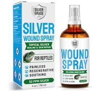 Reptile Wound Care Spray with Silver - for Wounds, Cuts, Scale Rot, Burns, Sores, Irritation, Abnormal Shedding - Topical Spray for Lizards, Bearded Dragons, Iguanas, Snakes, Geckos & Turtles - 4 Oz