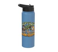 Reptiles Cold-Blooded Warm-Hearted Reptile Lover Stainless Steel Insulated Water Bottle