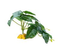 Reptiles Corner Plant Leaves Terrarium Fish Tanks Landscaped Hideouts Decoration For Bearded Dragon Lizards Artificial Plant Decoration