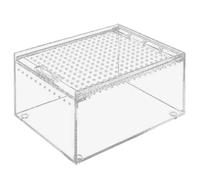 Reptiles Feeding Box Acrylic Clear Breeding Case For Reptiles Lizards Centipedes Small Snake Clear Breeding Box