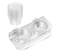 Reptiles Feeding Station with Secure Suction Mounts Ventilated Base and Feeding Zone for Live Prey Feeding Tray