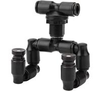 Reptiles Fogger Mist Sprinkler, 360° Adjustable Aquarium Fogger Aquarium Cooling System for Rainforest Tank, Connect 1/4'' Tub
