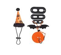 Reptiles Halloween Costume 3Pcs Adjustable Bearded Dragon Harness Leash with Hat for Small Pet Halloween Thanksgiving Bearded Dragon Leash Harness Hat Set