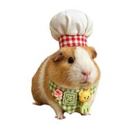 Reptiles Hat and Bib Photo Outfit for Hamsters and Small Pets, Soft Fabric Costume Set for Pet Display and Dress Up Moments Small Pet Costume Hamster Outfit Hat Bib Set Animal Soft Fabric Accessory Up
