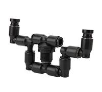 Reptiles Misting Nozzles, 360 Adjustable Fogger Mist Sprinkler Mist System Cooling Humidification Anti-drying Connect 1/4'' Tub for Reptiles Amphibians Plants Flowers