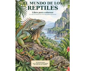 Reptiles para colorear: Un viaje para colorear por el fascinante mundo de los reptiles