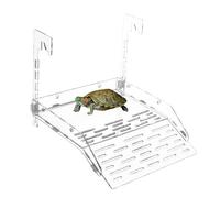 Reptiles Rest Dock - Turtle Ramp with Suction Cup Acrylic | Multifunctional Sun for Turtles, Lizards, Frogs, Hermit Crabs, Aquarium