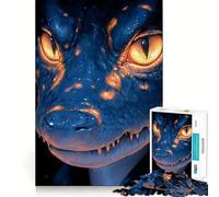 Reptilian Creature Portrait 1000 Piece Jigsaw Puzzle for Adults Memory Gain Gentle Leisure Design Assembly Art Collection Piece (38x52cm)