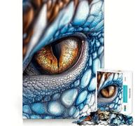 Reptilian Eye Close-Up Jigsaw Puzzles for Adults1000 Pieces Mind Skill Toy Quiet Hobby Design Assembly (38x52cm)