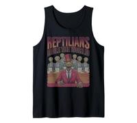 Reptilians Rule The World for Conspiracy Theorists Men Women Tank Top