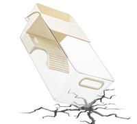 Reptilienkäfig - Transparent Schildkröten-Terrarium mit Kletterrampe und Sonnenbereich, Robust Kunststoffbox | Amphibious-Zuchtbecken für Geckos, Molche, Fische, und Schildkröten | Indoor-A