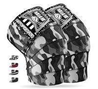 Repton Fitness Gears Knee Wraps Pair Weightlifting Elasticated Knee Straps for Gym & Workout Compression Support Wraps for Powerlifting, Squats & Cross Training (Grey Camo)