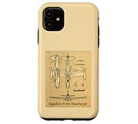 Republic F-84 Thunderjet Vintage Faded Diagrams Case for iPhone 11