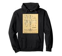 Republic F-84 Thunderjet Vintage Faded Diagrams Pullover Hoodie