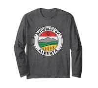 Republic of Alberta Seal Political Logo Canada Alberta Long Sleeve T-Shirt