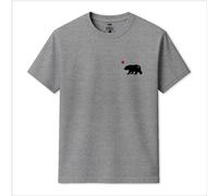 Republic of California Men's Cali Bear T-Shirt in Grey | Size: Large Republic of California Grey L