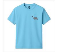 Republic of California Men's Cali Bear T-Shirt in Light Blue | Size: XL Republic of California Light Blue XL