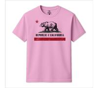 Republic of California Men's New Flag T-Shirt in Light Pink | Size: Small Republic of California Light Pink S