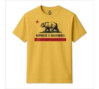 Republic of California Men's New Flag T-Shirt in Yellow | Size: Large Republic of California Yellow L