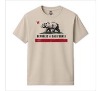 Republic of California Men's Old Flag T-Shirt in Natural | Size: Large Republic of California Natural L