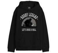 REPUBLIC OF CALIFORNIA Men's Uxrepczsw034 Hooded Sweatshirt, Black, XS