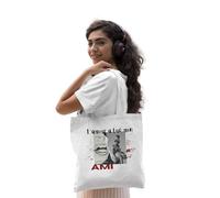 REPUBLIC OF CALIFORNIA Tote Bag L'Amour a Killed Mon Ami - Fun and Bold Fashion Accessory, white, 38 X 42 CM, Utility