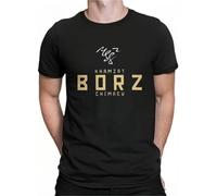 Republic of Chechnya 100% Cotton Tshirts Khamzat Borz Chimaev Personalize Men's T Shirt Funny Tops Black XXL
