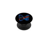 Republic Of Congo Butterfly Congolese Roots Congo Flag PopSockets Adhesive PopGrip