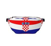 Republic of Croatia flag Crossbody Waist Bag with Multiple Pockets, Easy To carry, Suitable for Sports, Travel and Daily Use.